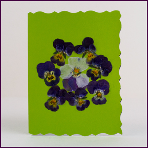 Karten basteln mit frischen Blumen