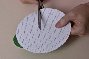 Papier-Kreis einschneiden witziger Abdeckschutz f. Gläser